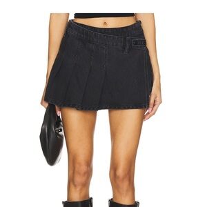 X we the free stephie denim skort in the city